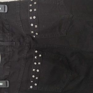Just My Size Women’s Plus Size 18w Stretch, Straight Leg Denim, Studded